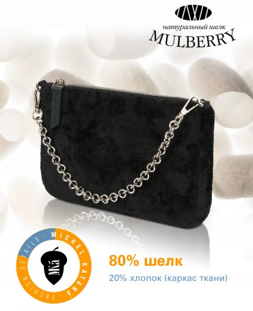 Шелковый (Бахмаль) Клатч-конверт-папка-косметичка EUSIDEM SANGUINIS! (Багира) THINY_EUSIDEM.SANGUINIS/NUIT